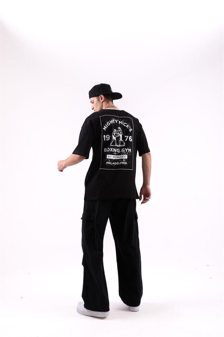 Boxing Gym Sırt Baskılı Oversize Tshirt