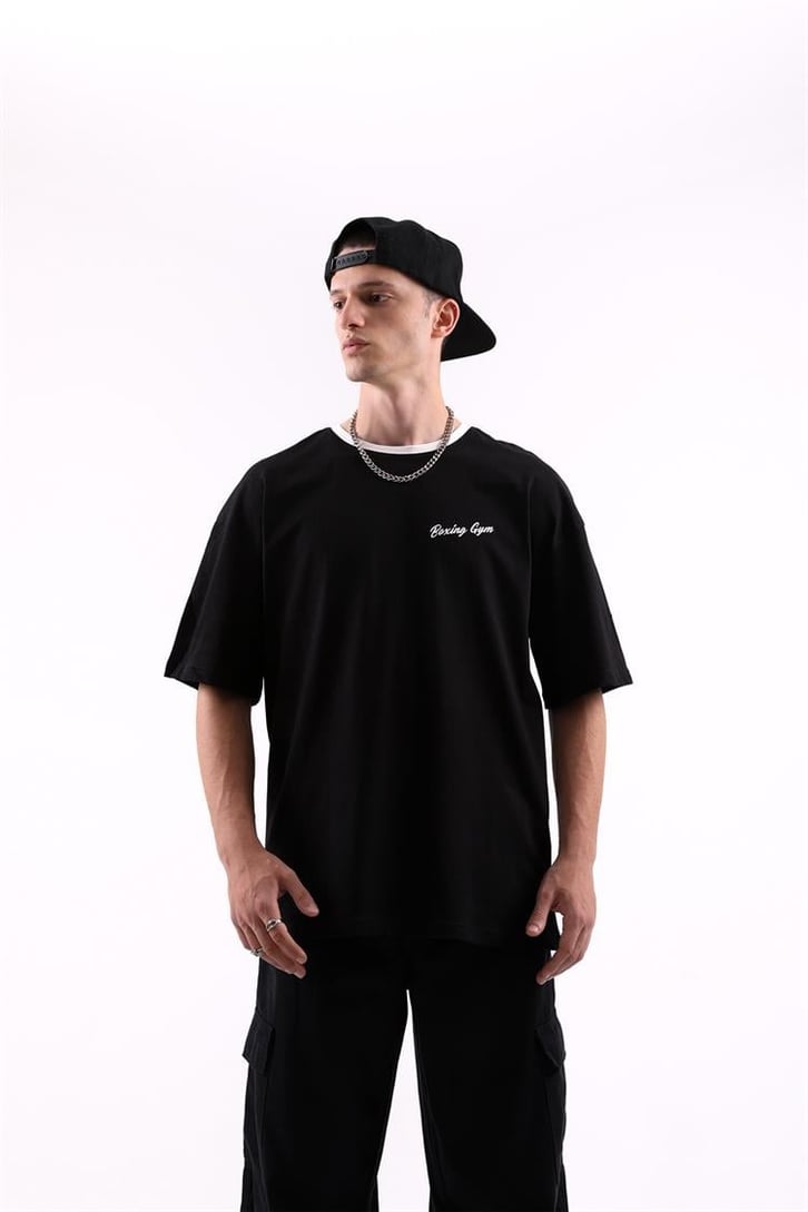 Boxing Gym Sırt Baskılı Oversize Tshirt
