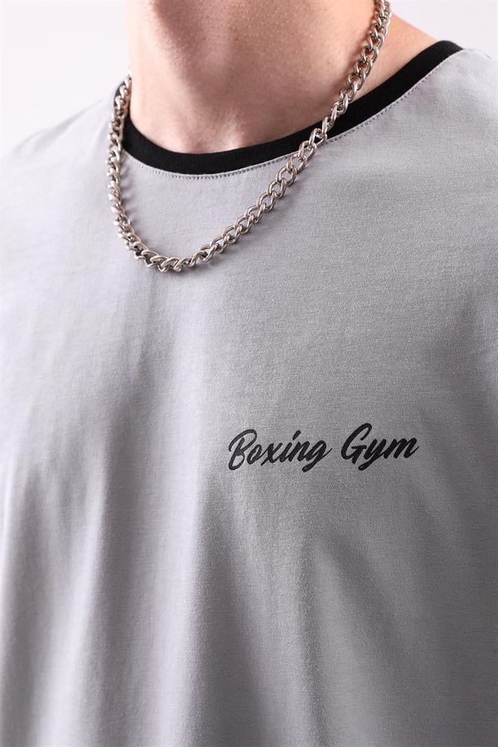 Boxing Gym Sırt Baskılı Oversize Tshirt