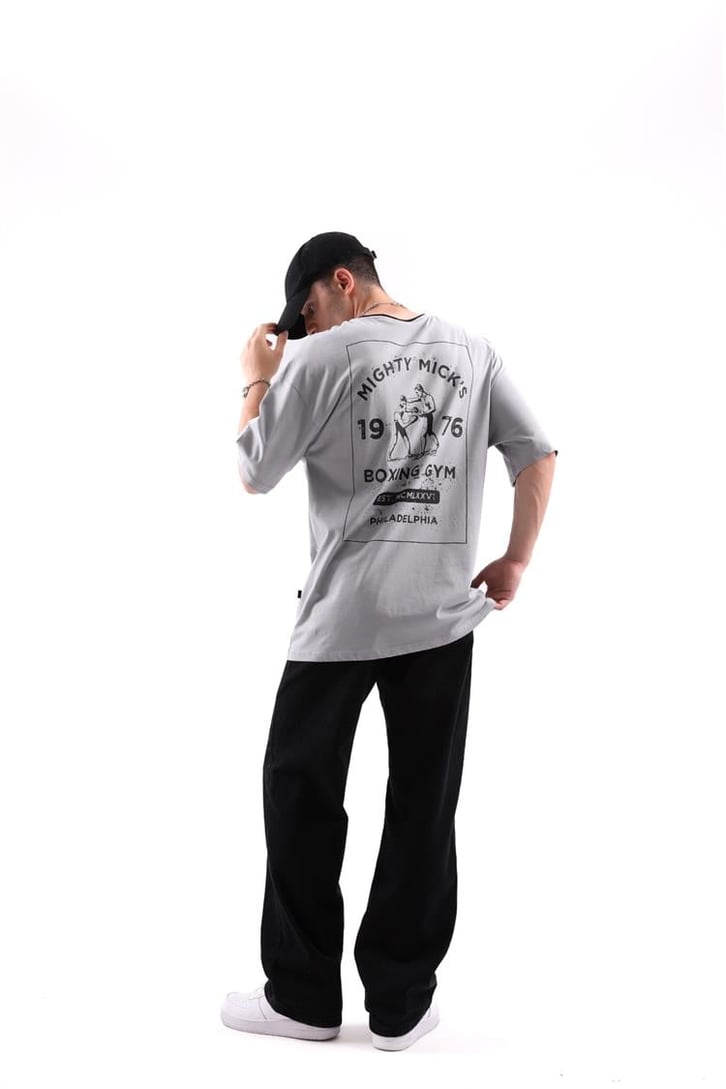 Boxing Gym Sırt Baskılı Oversize Tshirt