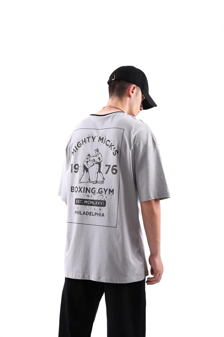 Boxing Gym Sırt Baskılı Oversize Tshirt