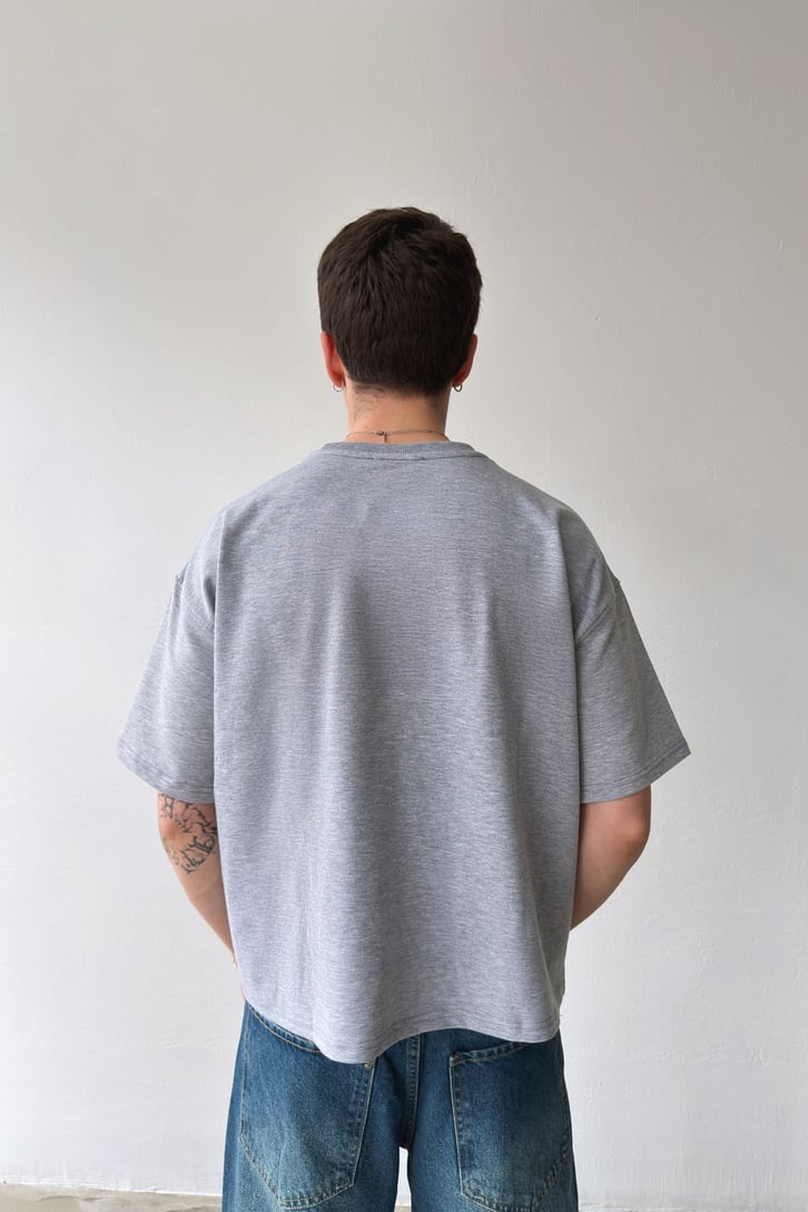 Boys Midnight Crew Baskılı Crop Tişört