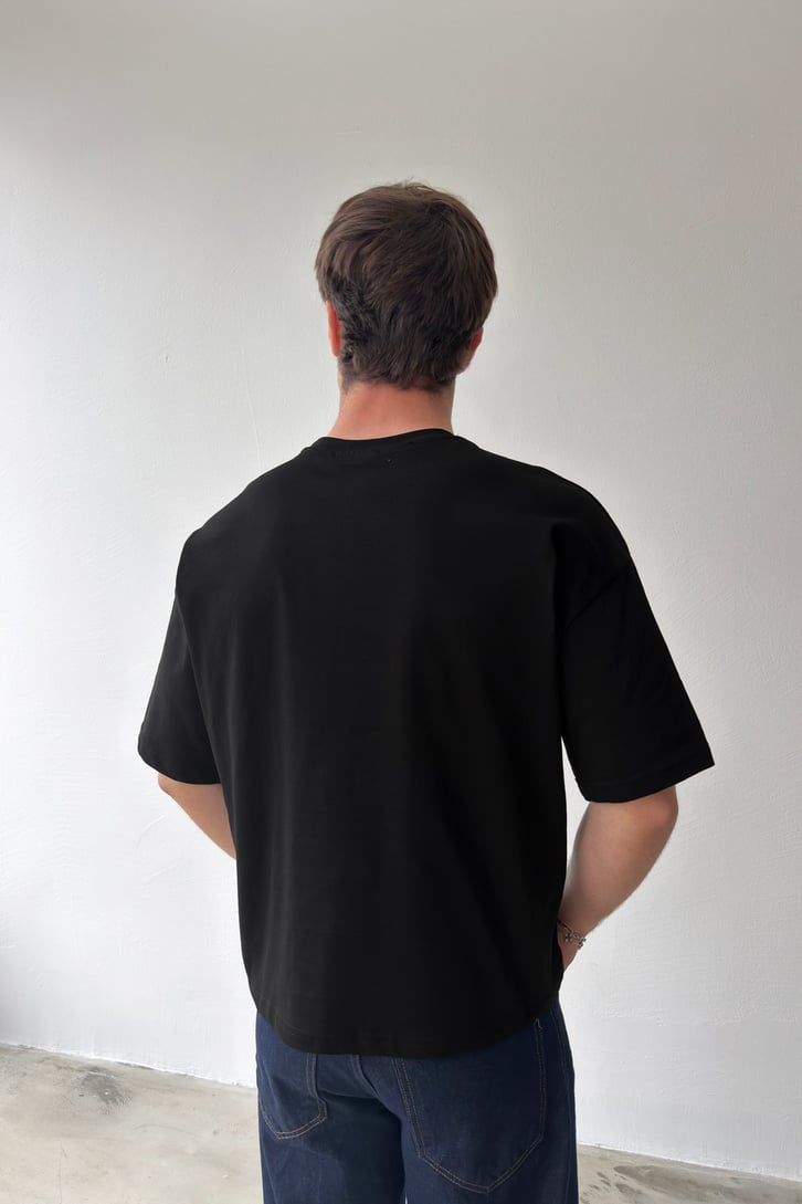 Boys Midnight Crew Baskılı Crop Tişört