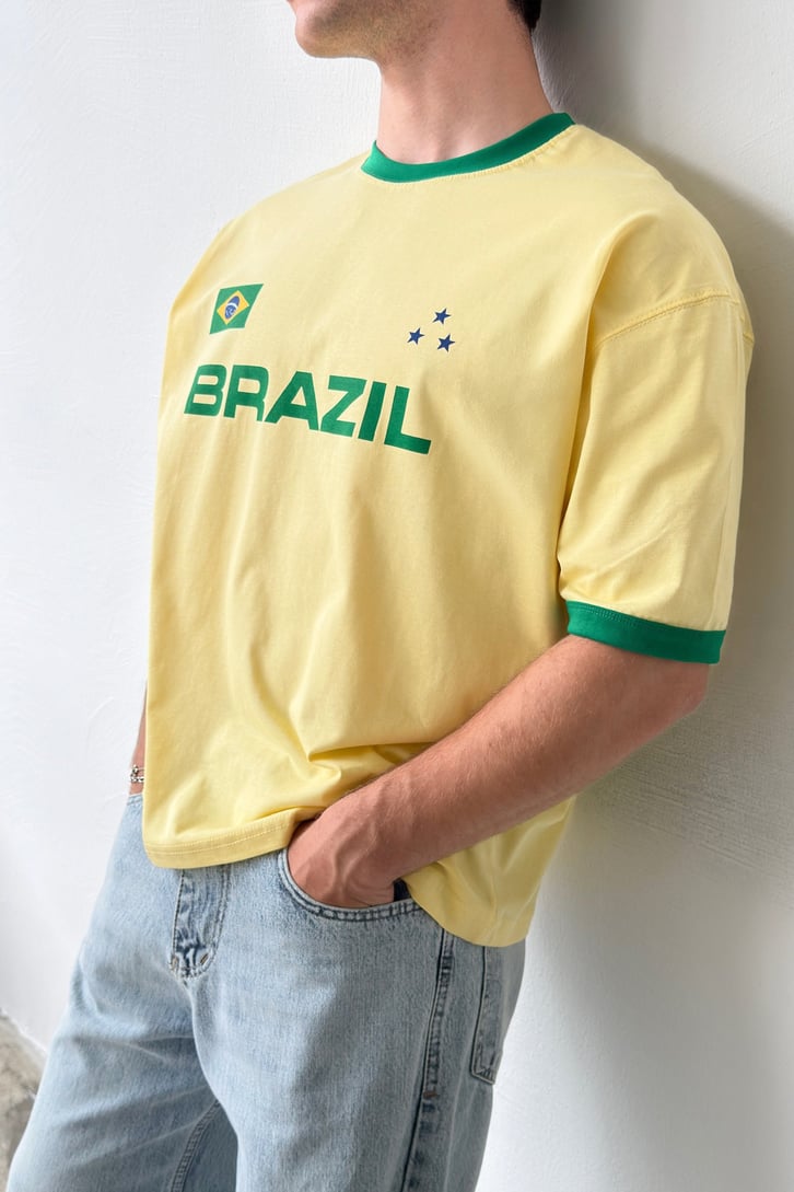 Brazil Baskılı Tişört