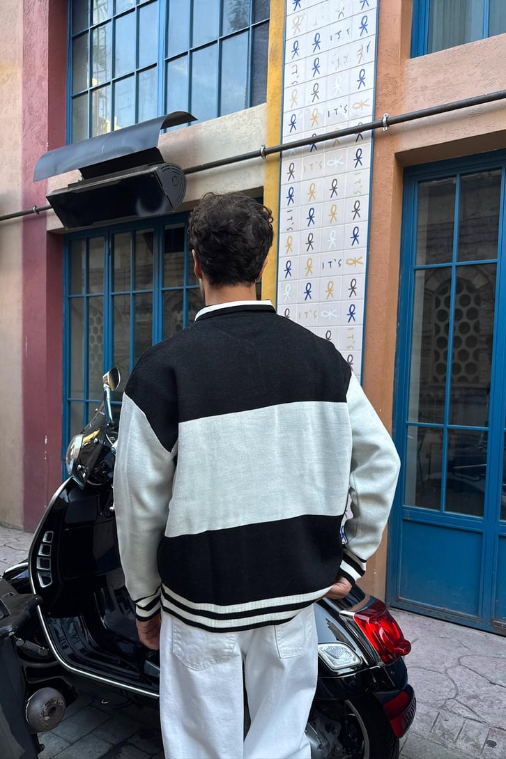 Brklyn Nakışlı Triko Kazak