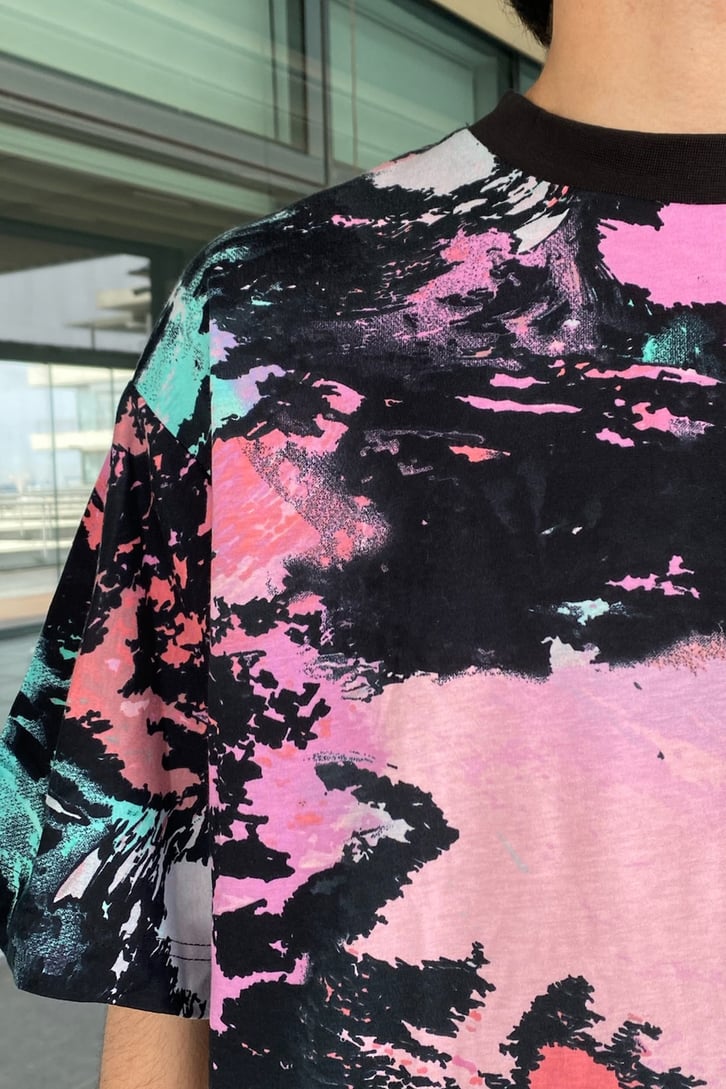 Brushed Batik Oversize Tshirt