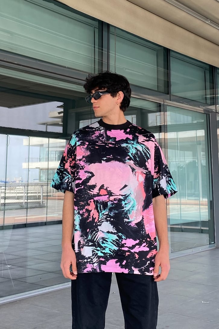 Brushed Batik Oversize Tshirt