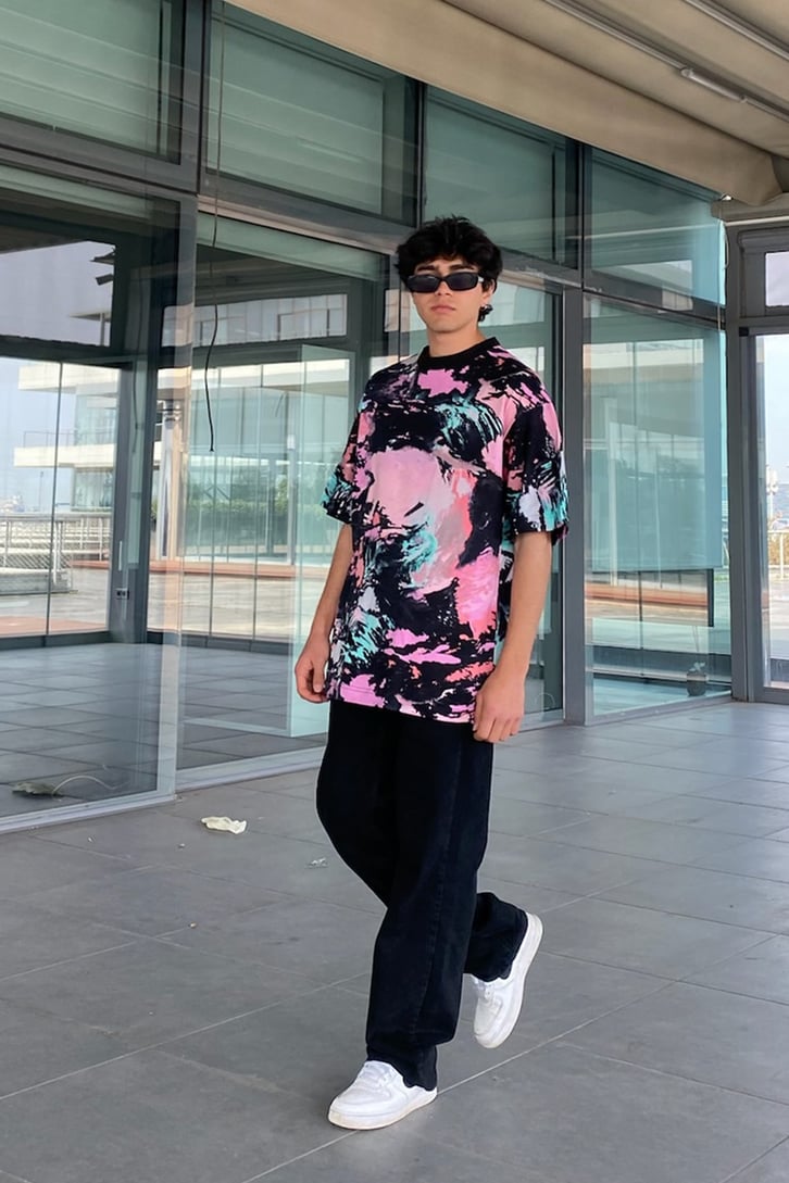 Brushed Batik Oversize Tshirt