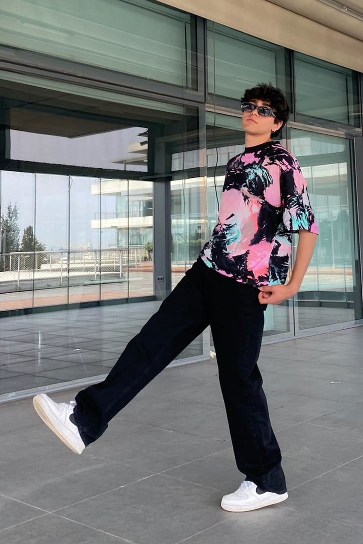 Brushed Batik Oversize Tshirt
