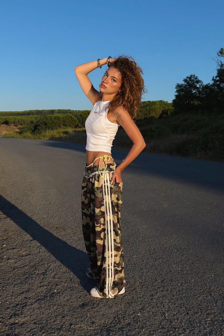 Camo Baggy Ayarlanabilir Paça Eşofman Altı