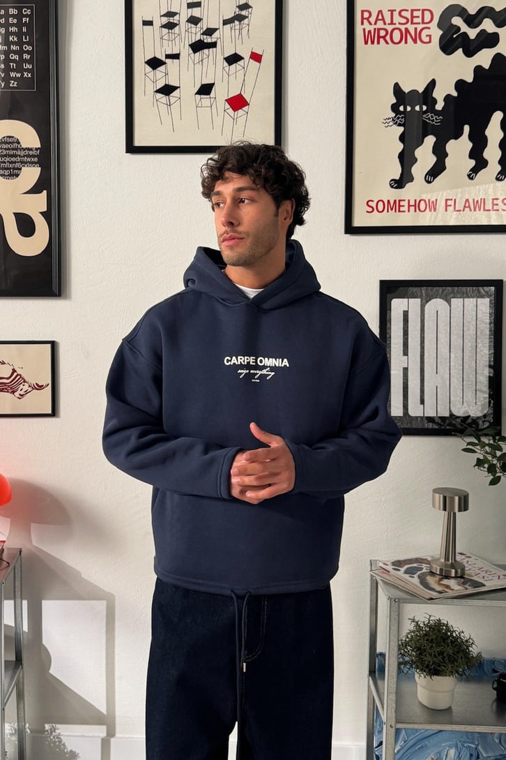 Carpe Baskılı Ayarlanabilir Hoodie