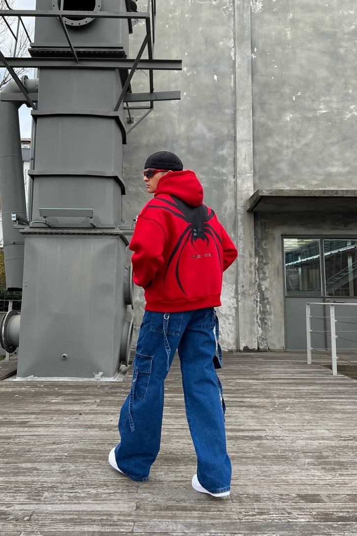 Cep Detaylı Baggy Jean