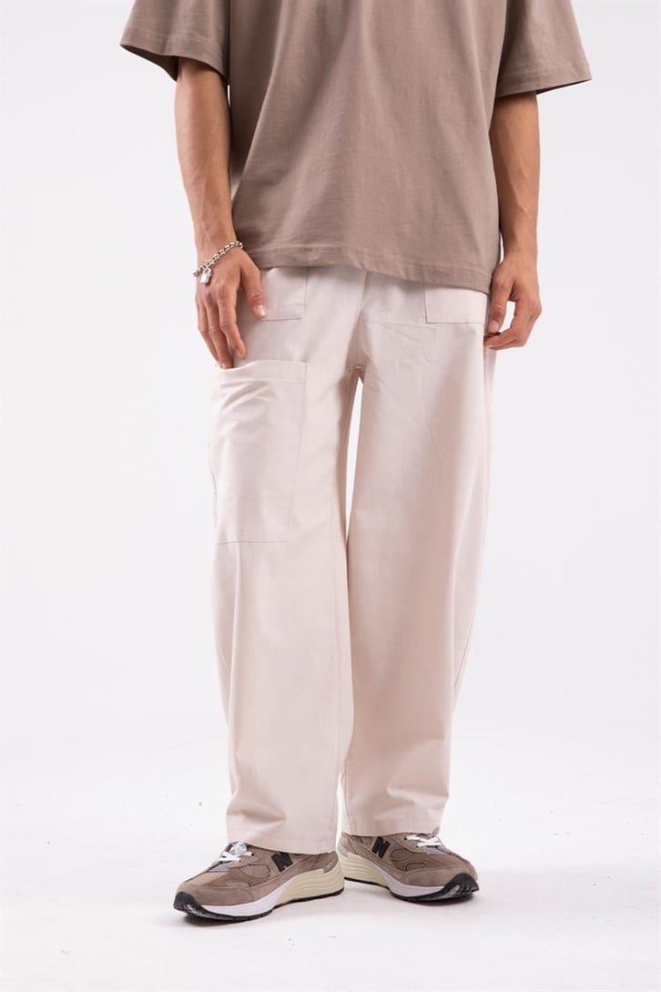 Cep Detaylı Relaxed Pantolon