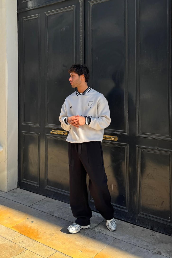 Cep Dikiş Detaylı Baggy Eşofman