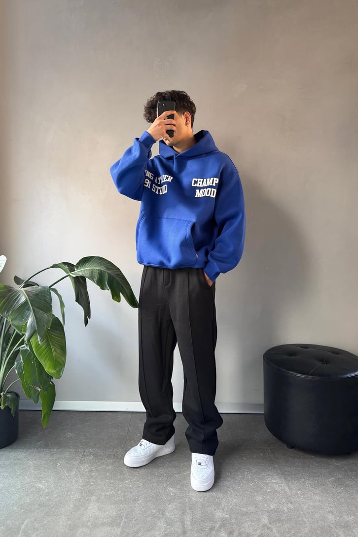 Champ Mood Baskılı Hoodie