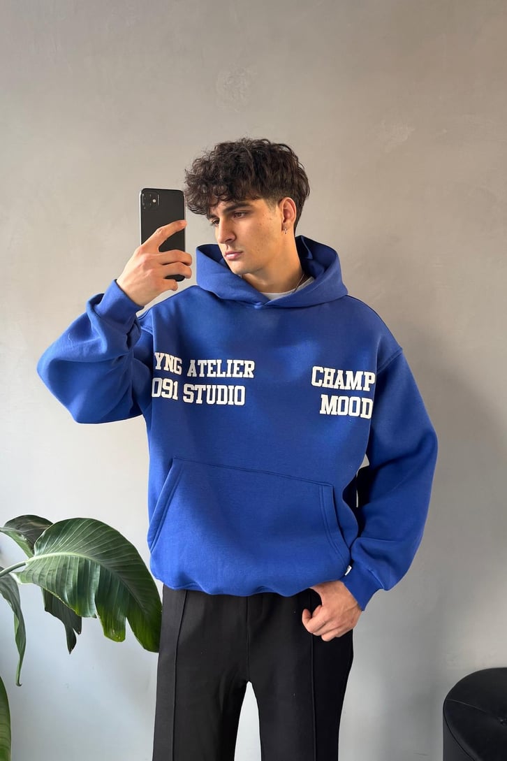 Champ Mood Baskılı Hoodie