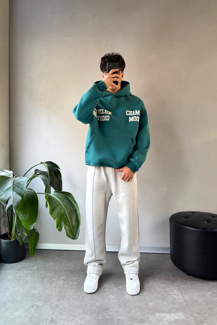 Champ Mood Baskılı Hoodie