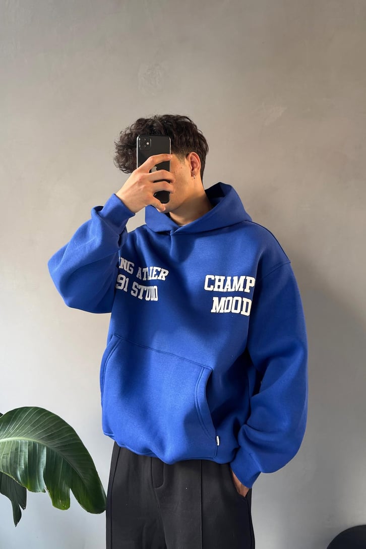 Champ Mood Baskılı Hoodie
