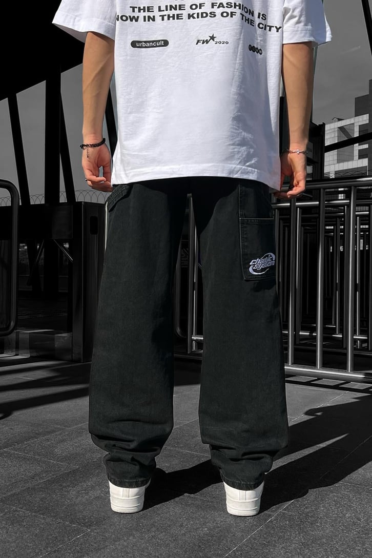 Chaotic Cep Detay Baggy Jean