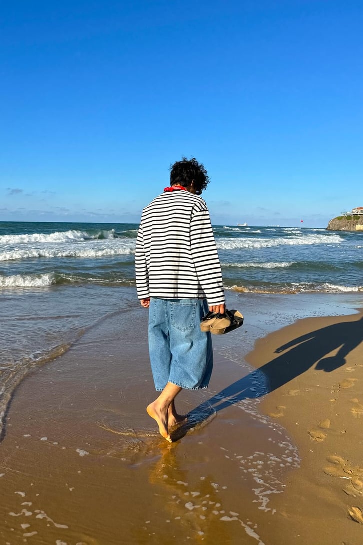 Chill Boy Uzun Kollu Oversize Tişört