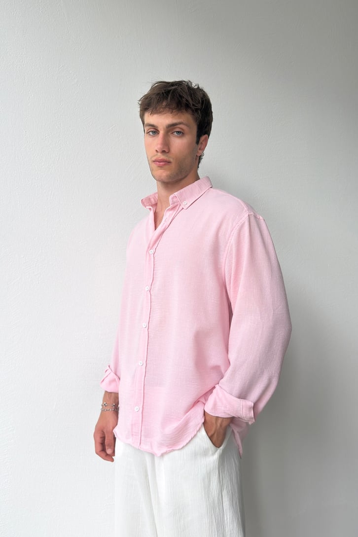 Chill Cozy Relax Fit Bej Gömlek
