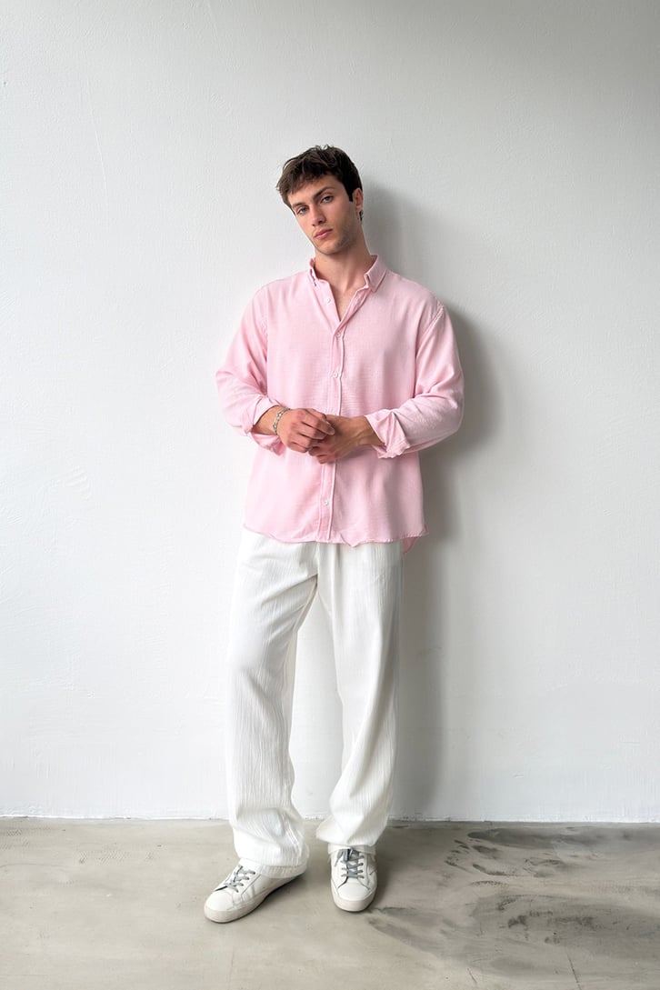 Chill Cozy Relax Fit Bej Gömlek