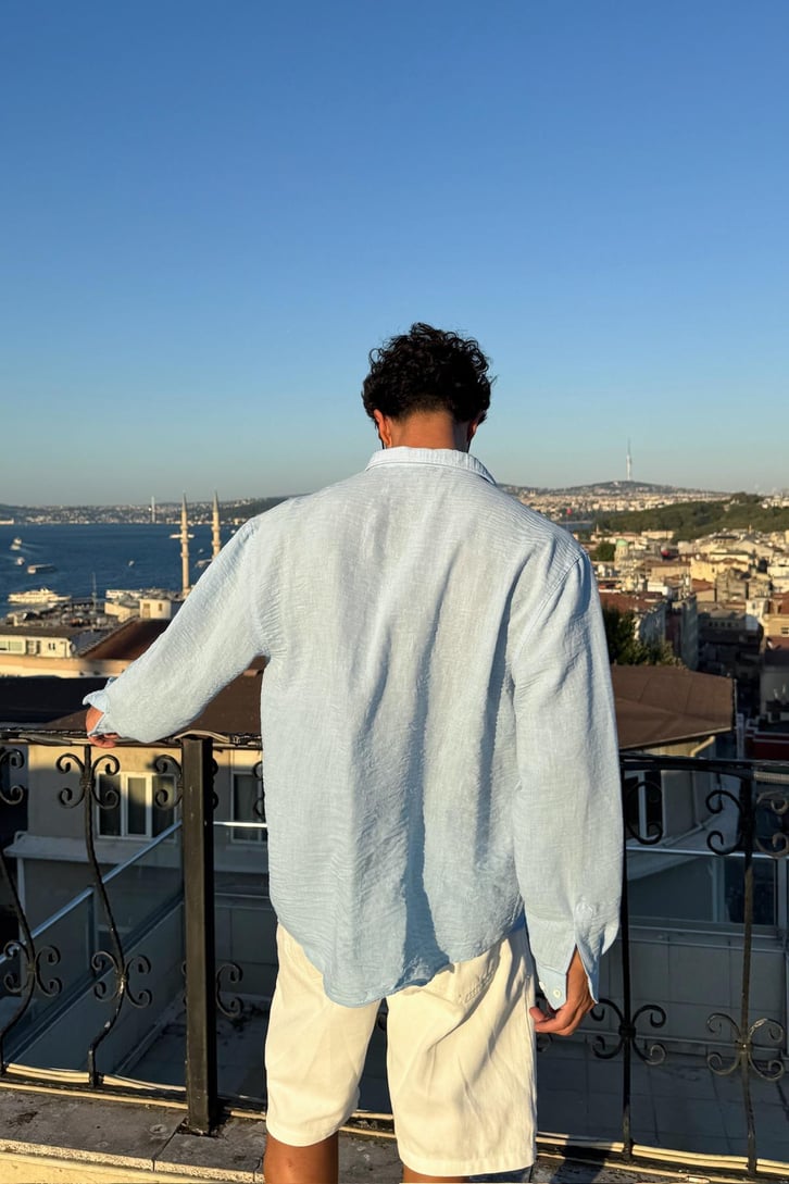 Chill Cozy Relax Fit Bej Gömlek