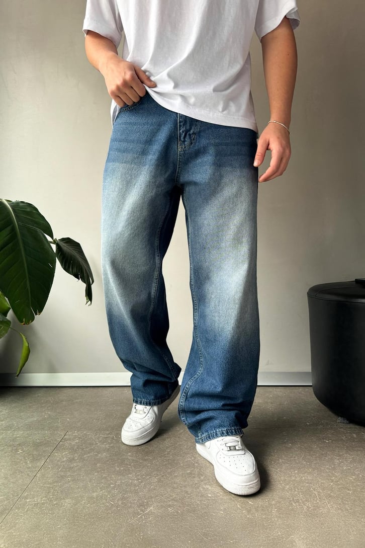 Çizgi Detay Baggy Jean