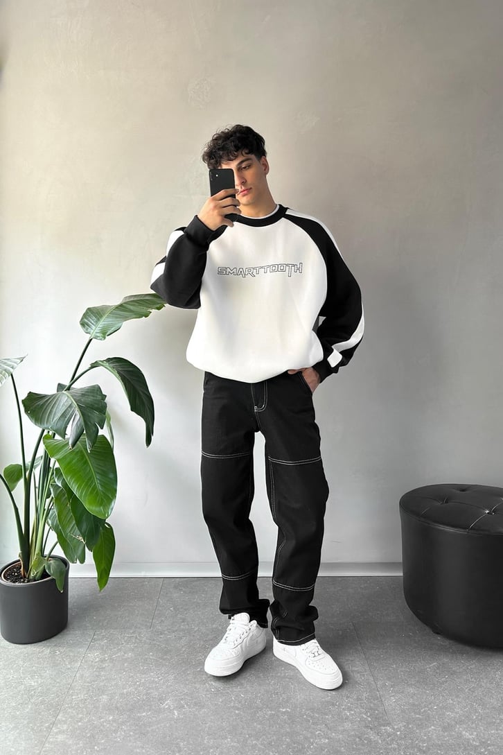 Çizgi Detaylı Regular Jean