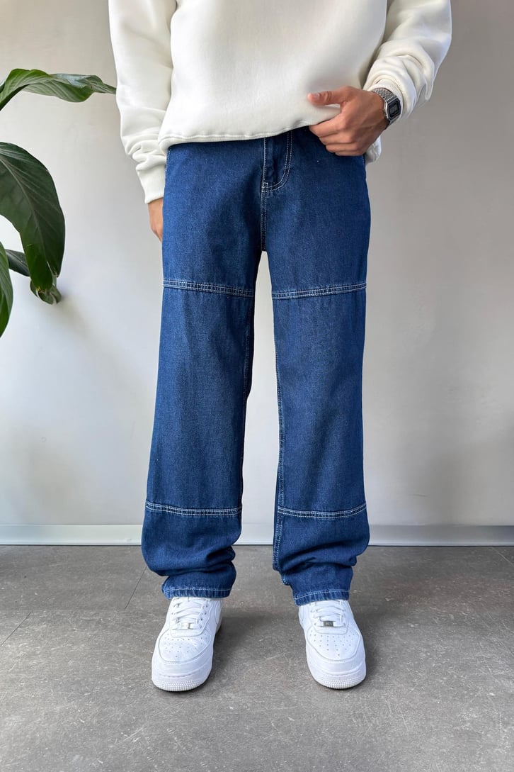 Çizgi Detaylı Regular Jean
