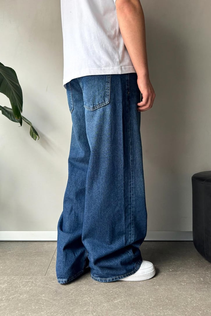 Çizgili Baggy Jean