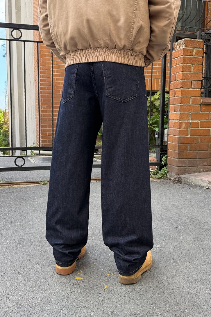 Çizgili Baggy Jean