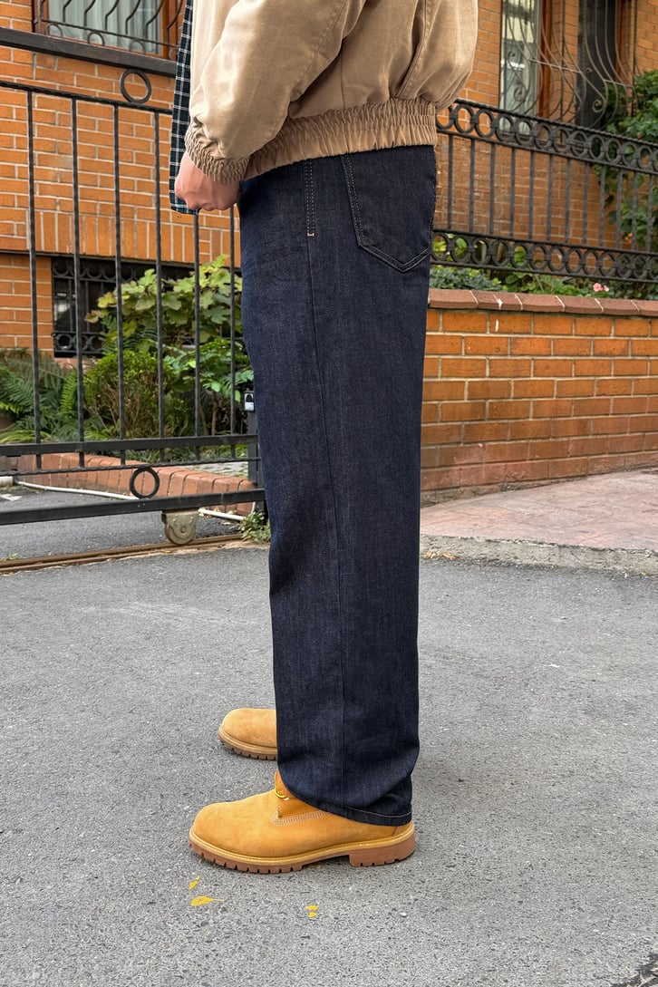 Çizgili Baggy Jean