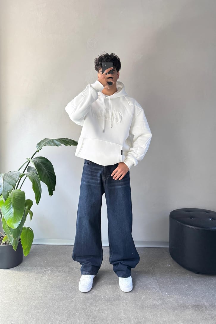 Çizgili Baggy Jean