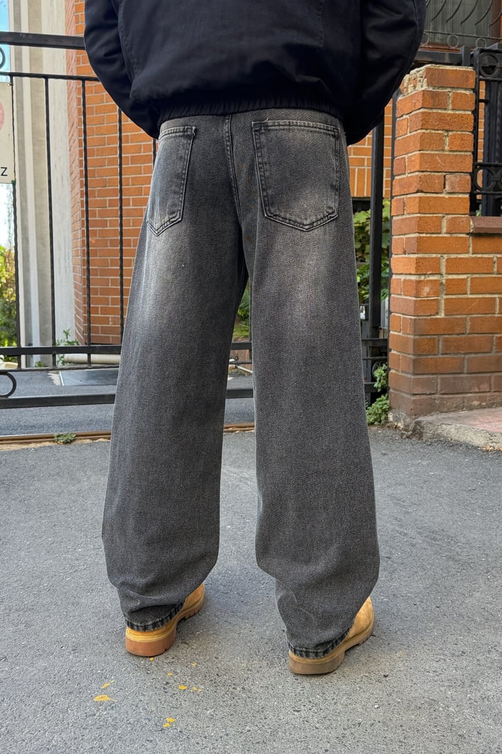 Çizgili Baggy Jean