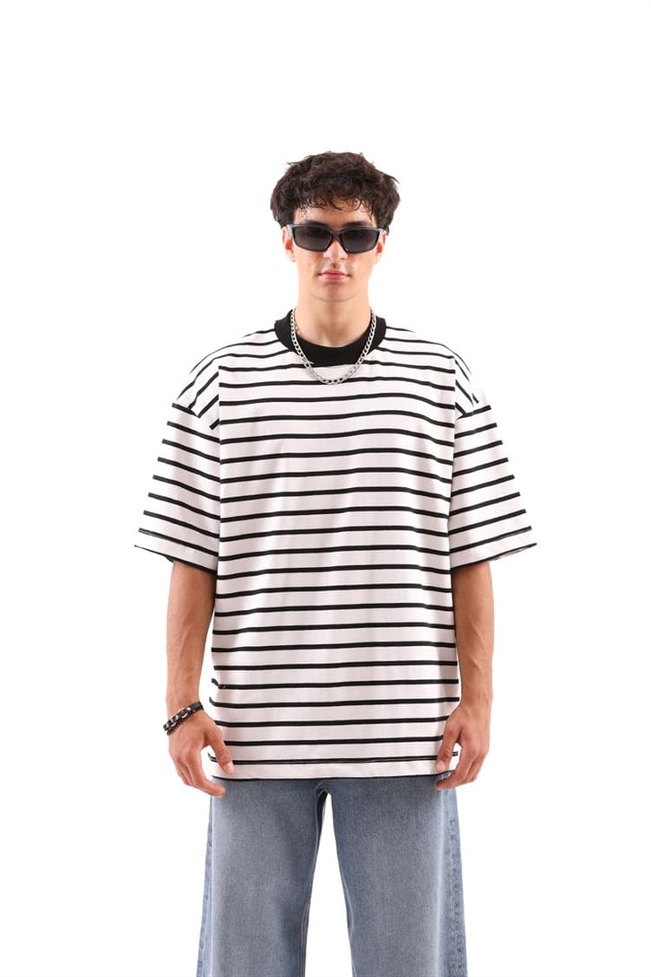 Çizgili Basic tshirt