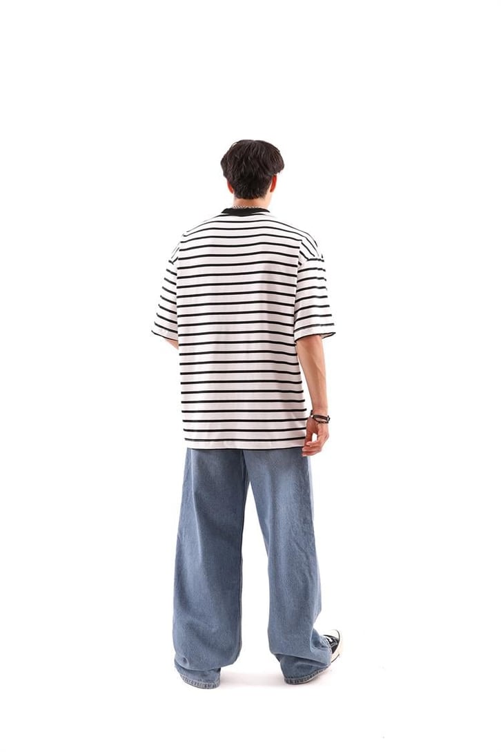Çizgili Basic tshirt