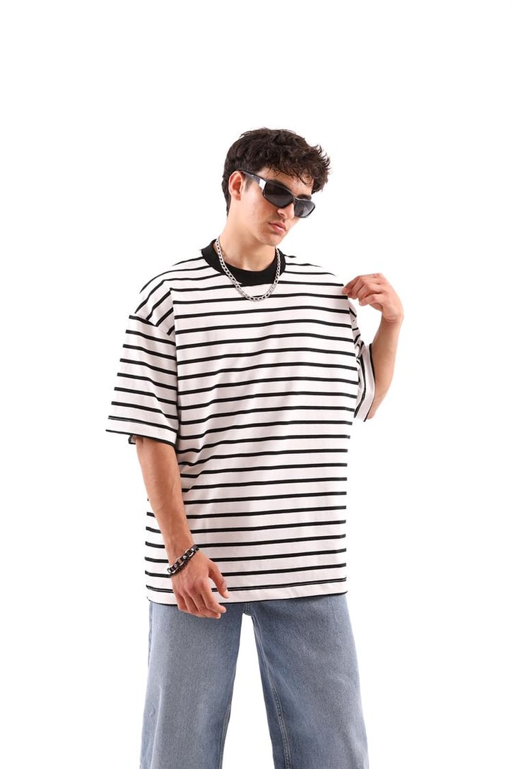 Çizgili Basic tshirt