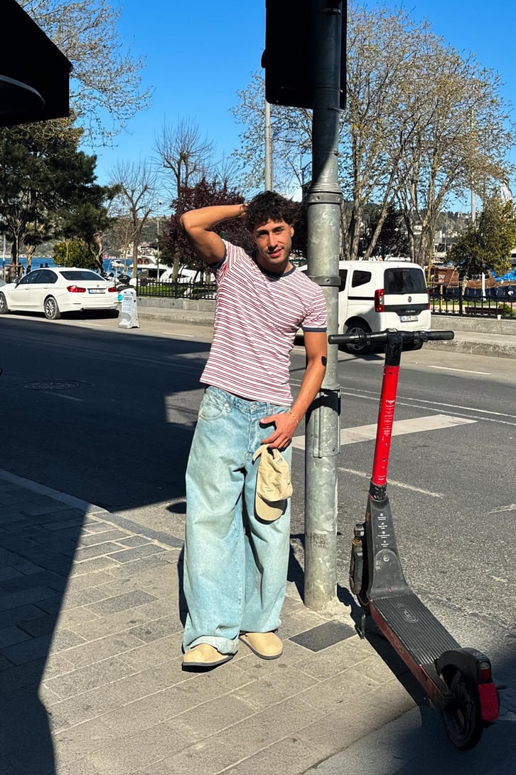 Çizgili Old Money Tişört