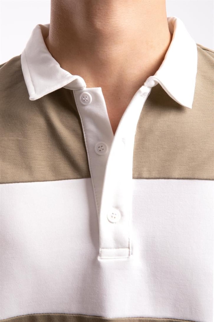 Çizgili  Polo Yaka Tshirt