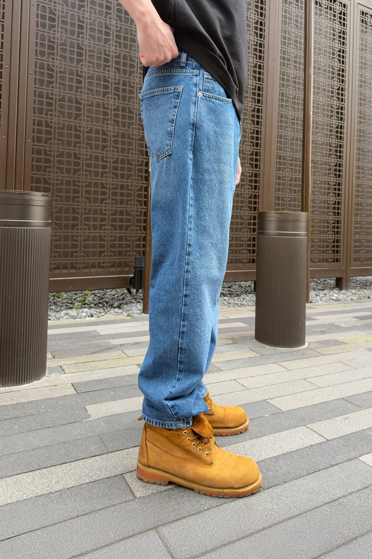 Çizgili Regular Jean