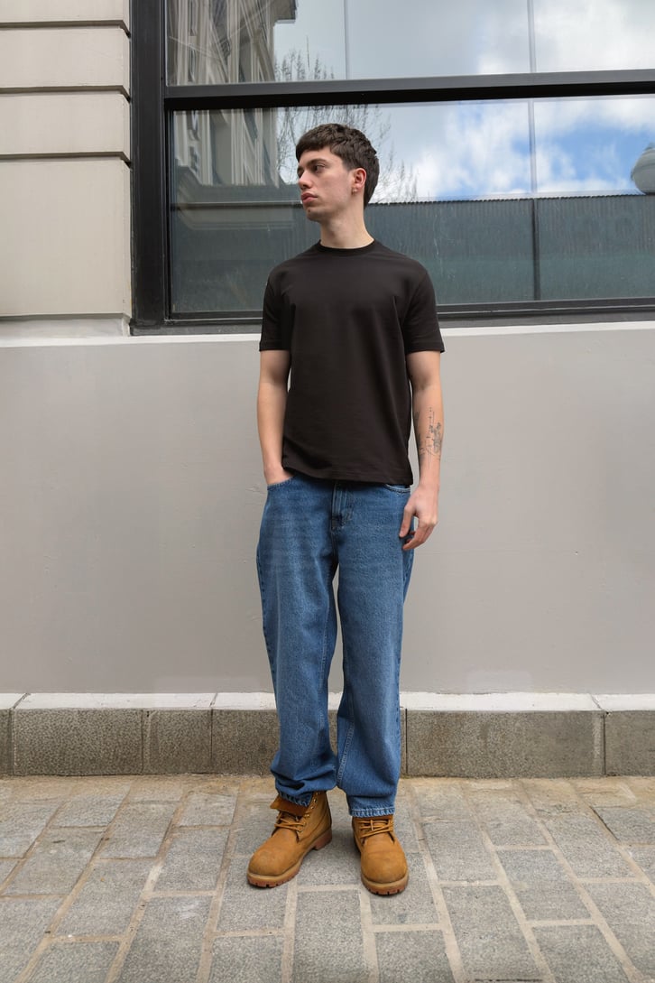Çizgili Regular Jean