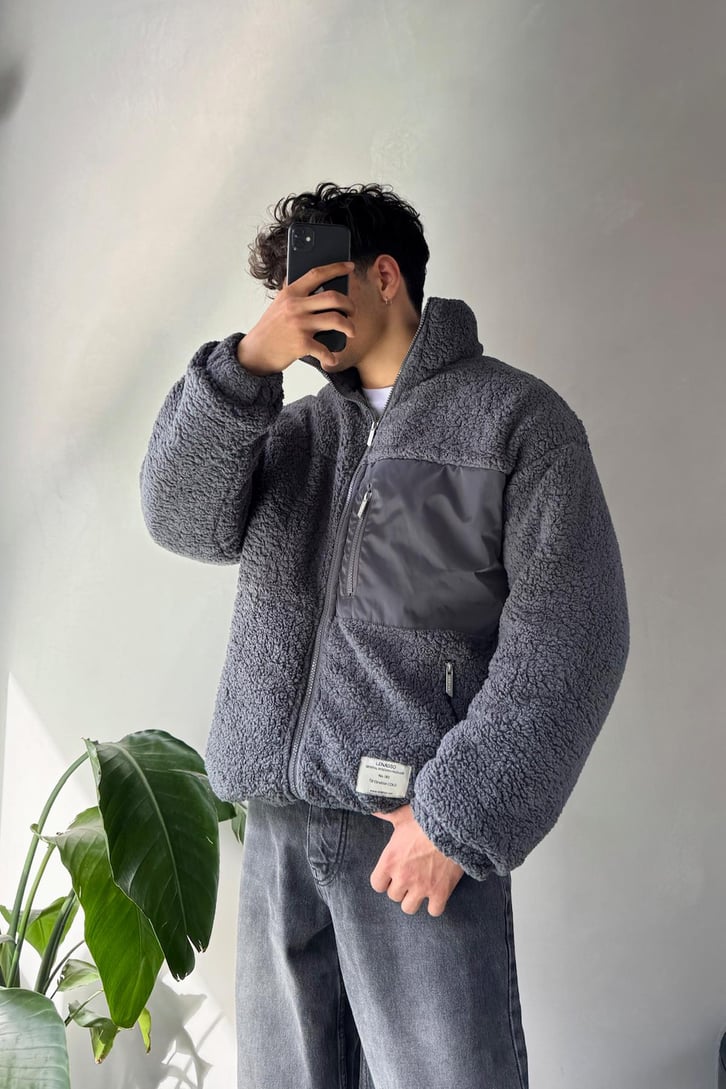 Çok Cepli Peluş Ceket