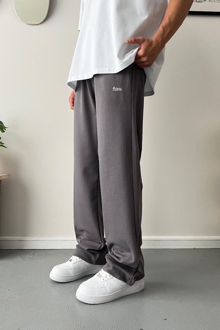 Cozy Boy Ayarlanabilir Paça Nakışlı Füme Eşofman Altı