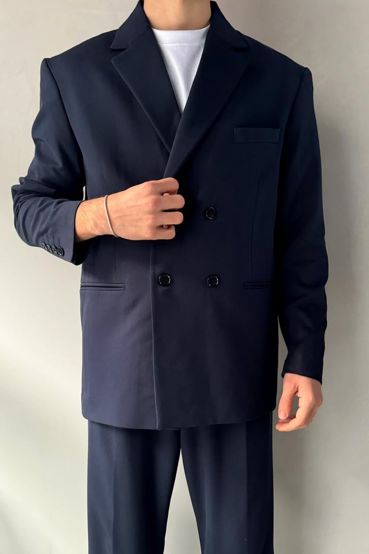 Cozy Oversize Kruvaze Takım Elbise
