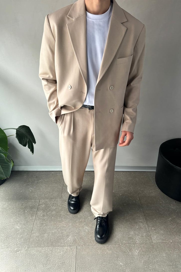 Cozy Oversize Kruvaze Takım Elbise