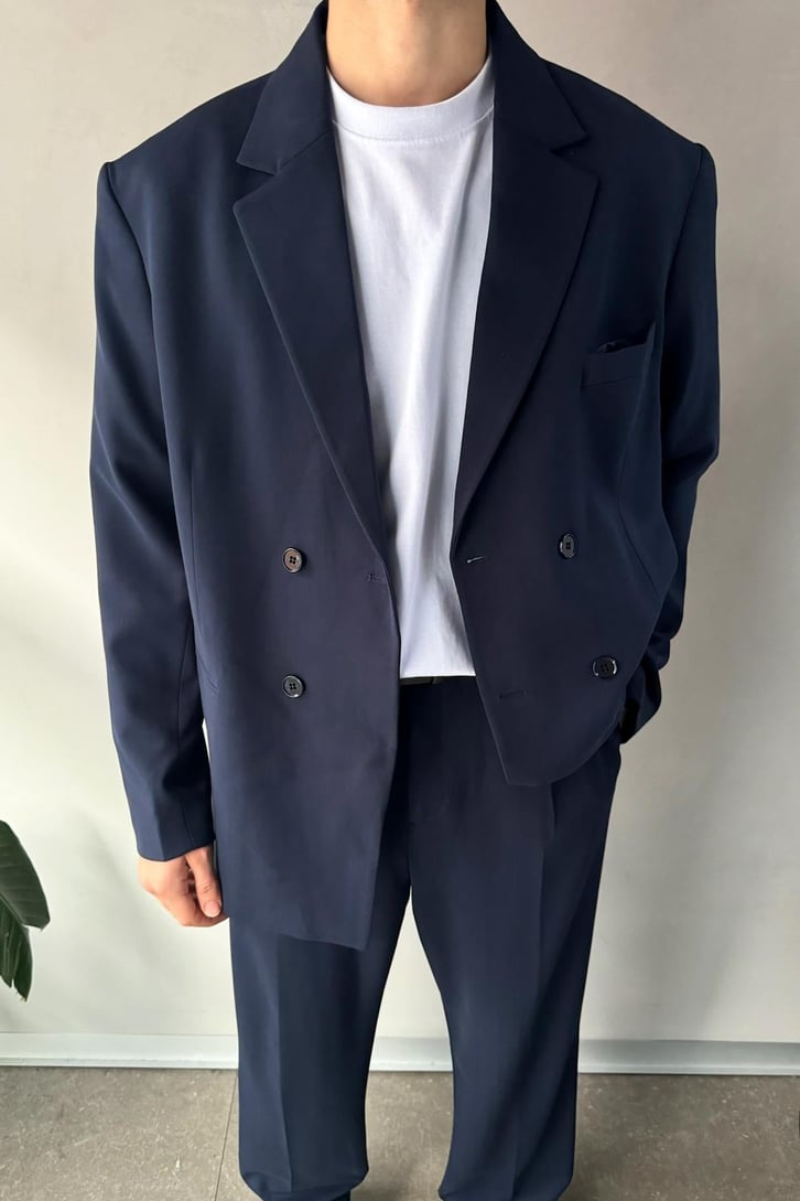 Cozy Oversize Kruvaze Takım Elbise