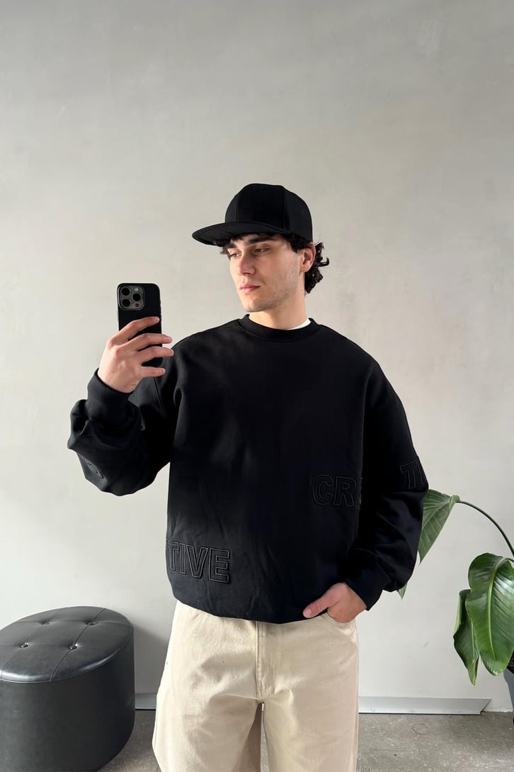 Creative Nakışlı Sweatshirt