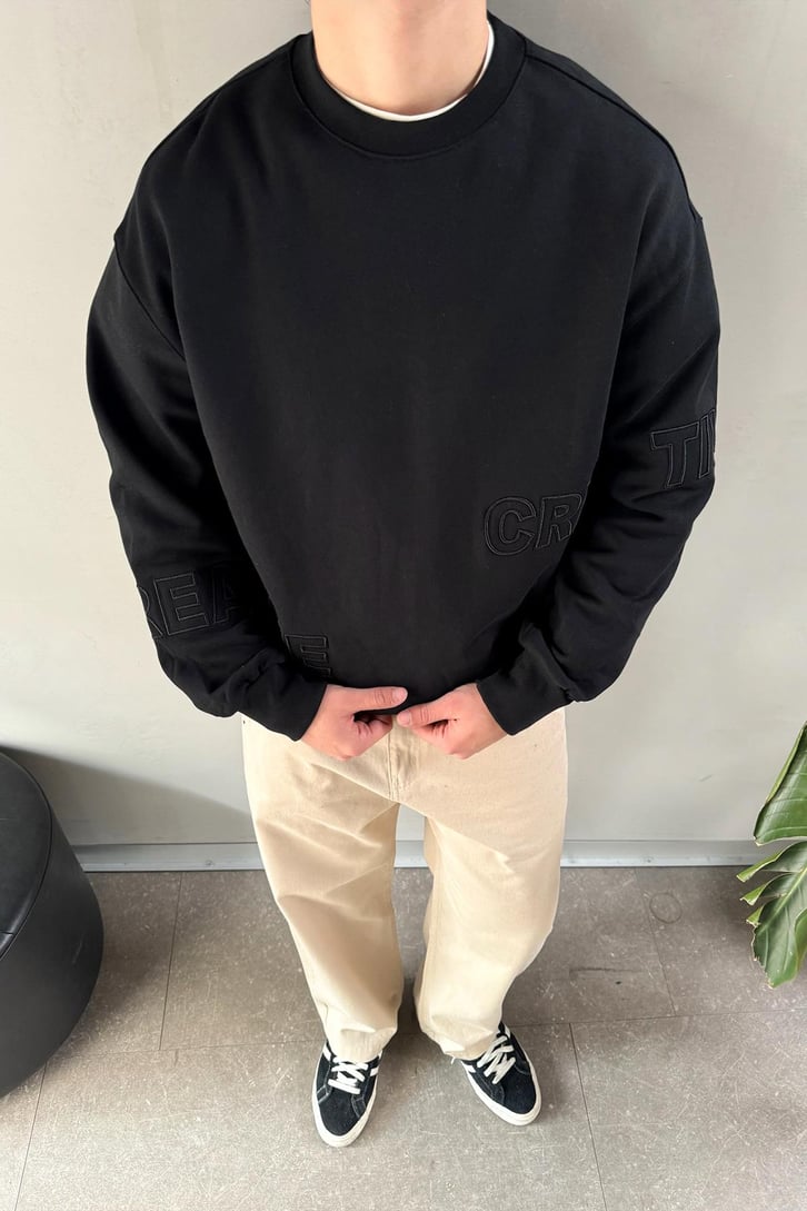 Creative Nakışlı Sweatshirt