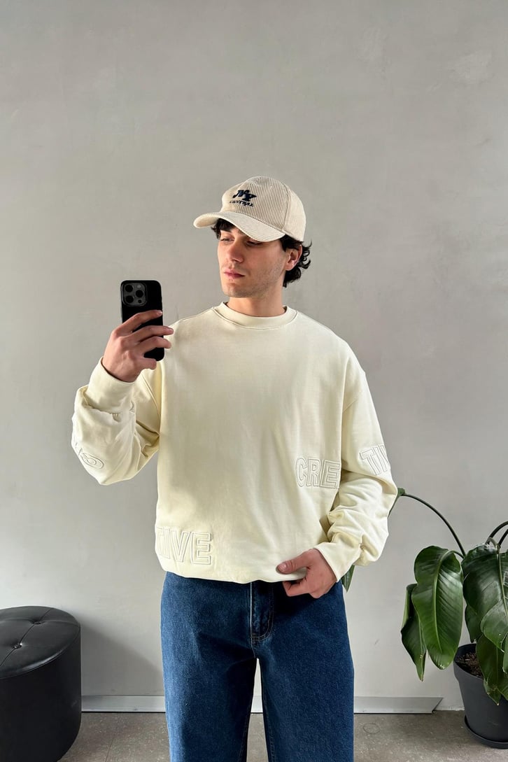 Creative Nakışlı Sweatshirt